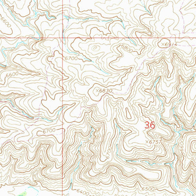 United States Geological Survey Antelope Wash, WY (1964, 24000-Scale) digital map