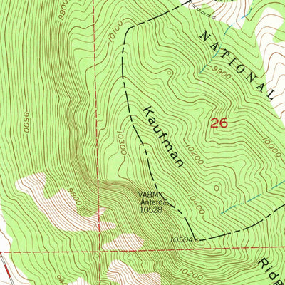 United States Geological Survey Antero Reservoir, CO (1956, 24000-Scale) digital map