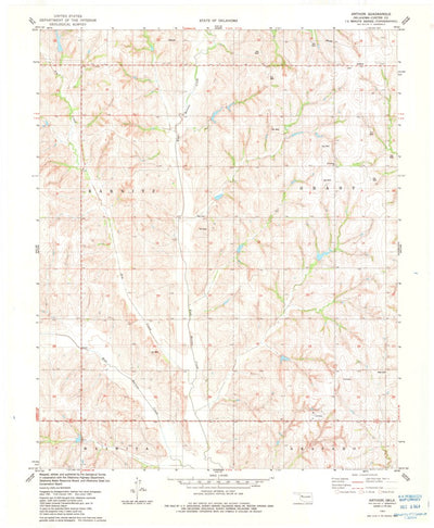 United States Geological Survey Anthon, OK (1983, 24000-Scale) digital map