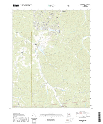 United States Geological Survey Anthonies Mill, MO (2021, 24000-Scale) digital map