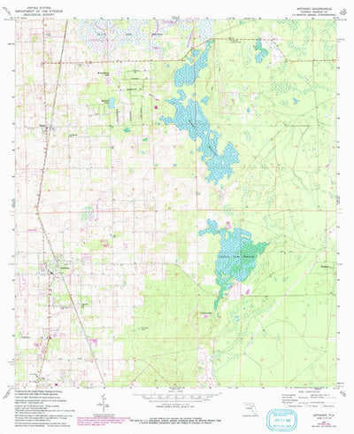 United States Geological Survey Anthony, FL (1967, 24000-Scale) digital map