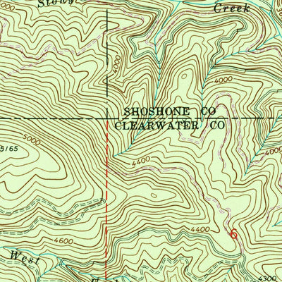 United States Geological Survey Anthony Peak, ID (1969, 24000-Scale) digital map
