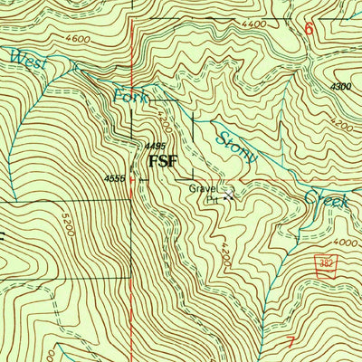 United States Geological Survey Anthony Peak, ID (1994, 24000-Scale) digital map