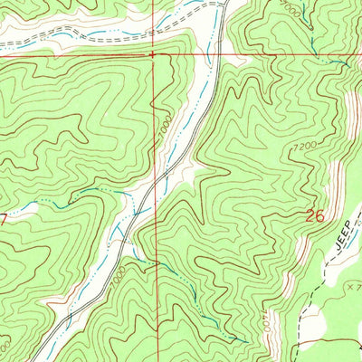 United States Geological Survey Anthro Mountain NE, UT (1968, 24000-Scale) digital map