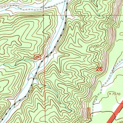 United States Geological Survey Anthro Mountain NE, UT (1996, 24000-Scale) digital map