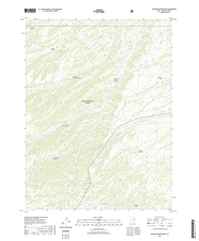 United States Geological Survey Anthro Mountain NE, UT (2020, 24000-Scale) digital map