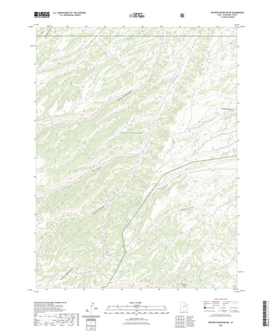 United States Geological Survey Anthro Mountain NE, UT (2023, 24000-Scale) digital map