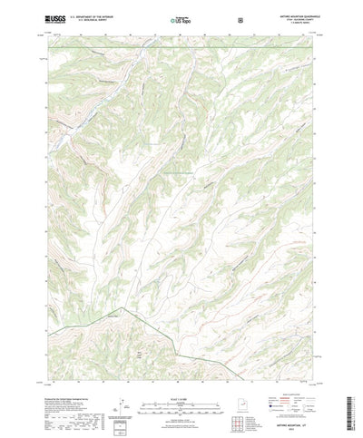 United States Geological Survey Anthro Mountain, UT (2023, 24000-Scale) digital map