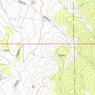 United States Geological Survey Antimony, UT (1970, 24000-Scale) digital map