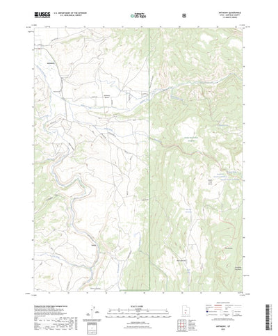 United States Geological Survey Antimony, UT (2023, 24000-Scale) digital map