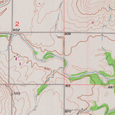 United States Geological Survey Antioch, KS (1957, 24000-Scale) digital map