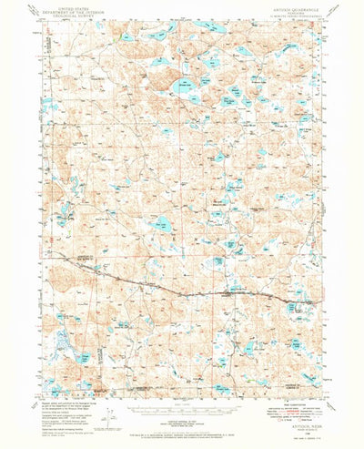 United States Geological Survey Antioch, NE (1948, 62500-Scale) digital map