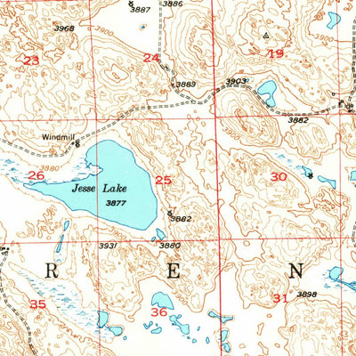 United States Geological Survey Antioch, NE (1948, 62500-Scale) digital map