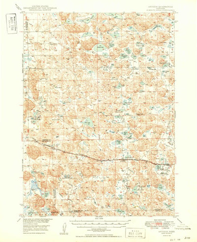 United States Geological Survey Antioch, NE (1949, 62500-Scale) digital map