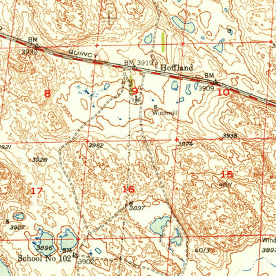 United States Geological Survey Antioch, NE (1949, 62500-Scale) digital map