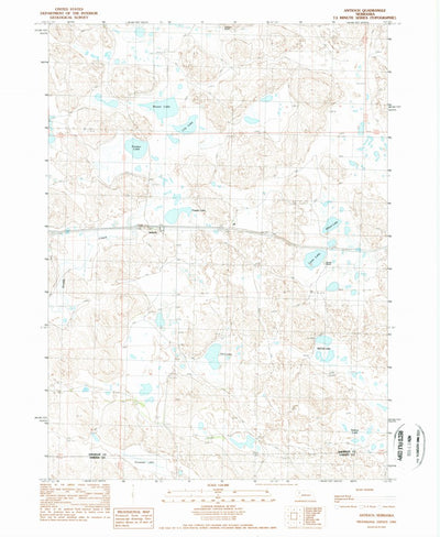 United States Geological Survey Antioch, NE (1989, 24000-Scale) digital map
