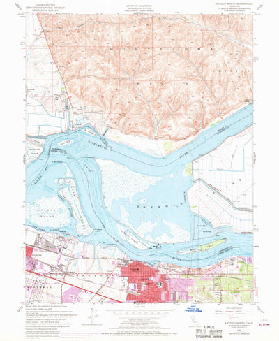 United States Geological Survey Antioch North, CA (1953, 24000-Scale) digital map