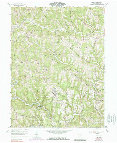 United States Geological Survey Antioch, OH (1960, 24000-Scale) digital map