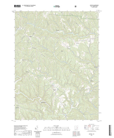 United States Geological Survey Antioch, OH (2023, 24000-Scale) digital map