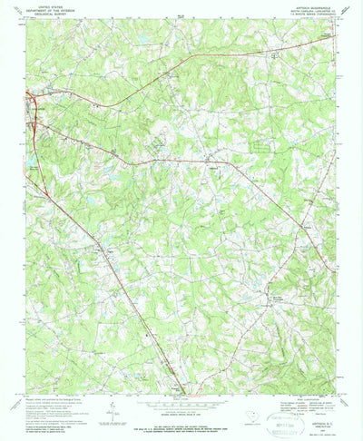 United States Geological Survey Antioch, SC (1969, 24000-Scale) digital map