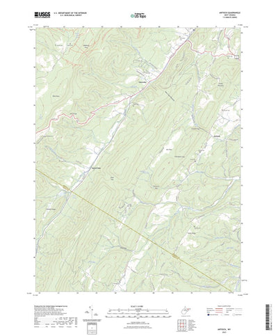 United States Geological Survey Antioch, WV (2023, 24000-Scale) digital map