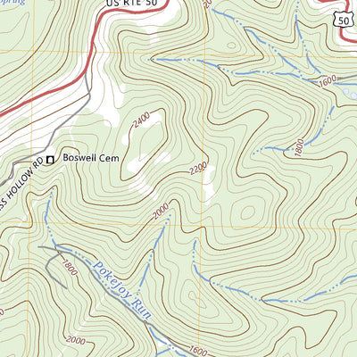 United States Geological Survey Antioch, WV (2023, 24000-Scale) digital map
