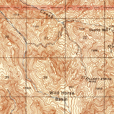 United States Geological Survey Antler Peak, NV (1943, 62500-Scale) digital map
