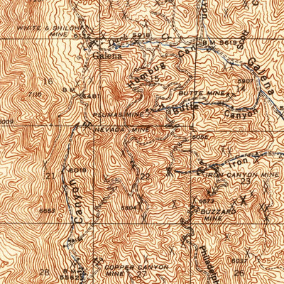 United States Geological Survey Antler Peak, NV (1943, 62500-Scale) digital map