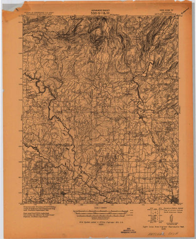 United States Geological Survey Antlers, OK (1925, 125000-Scale) digital map