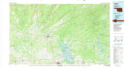 United States Geological Survey Antlers, OK (1985, 100000-Scale) digital map