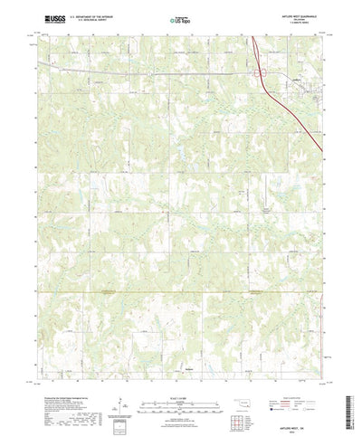 United States Geological Survey Antlers West, OK (2022, 24000-Scale) digital map
