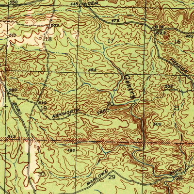 United States Geological Survey Antoine, AR (1943, 62500-Scale) digital map