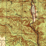 United States Geological Survey Antoine, AR (1943, 62500-Scale) digital map