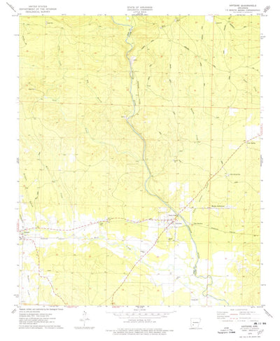United States Geological Survey Antoine, AR (1975, 24000-Scale) digital map