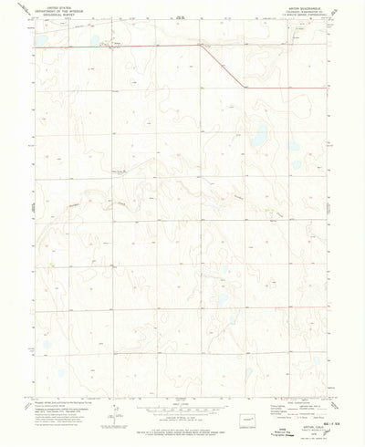 United States Geological Survey Anton, CO (1978, 24000-Scale) digital map