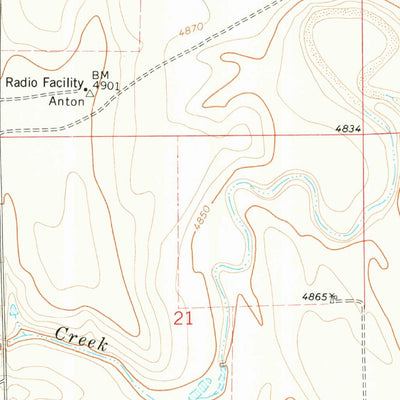 United States Geological Survey Anton, CO (1978, 24000-Scale) digital map