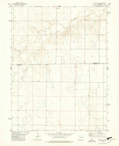 United States Geological Survey Anton SE, CO (1977, 24000-Scale) digital map