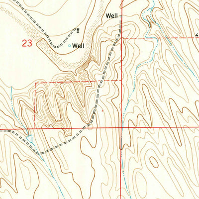 United States Geological Survey Anton SE, CO (1977, 24000-Scale) digital map
