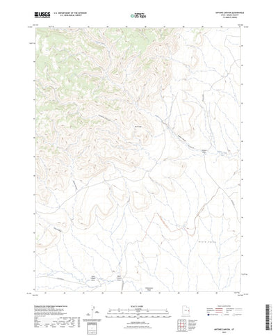 United States Geological Survey Antone Canyon, UT (2023, 24000-Scale) digital map
