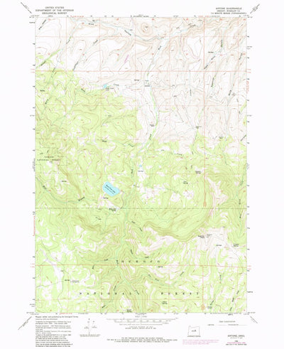 United States Geological Survey Antone, OR (1966, 24000-Scale) digital map