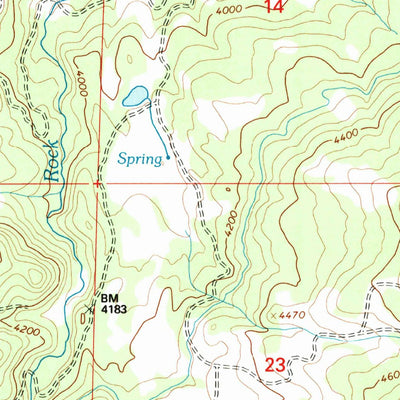 United States Geological Survey Antone, OR (1992, 24000-Scale) digital map