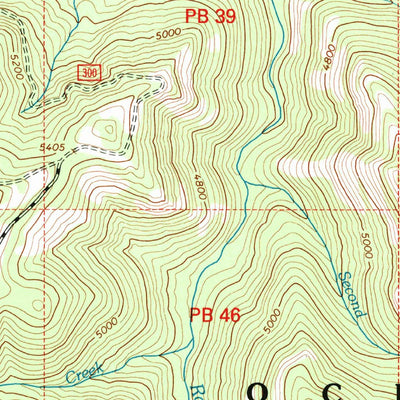 United States Geological Survey Antone, OR (1992, 24000-Scale) digital map
