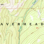 United States Geological Survey Antone Peak, MT (1997, 24000-Scale) digital map