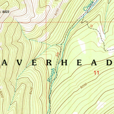 United States Geological Survey Antone Peak, MT (1997, 24000-Scale) digital map
