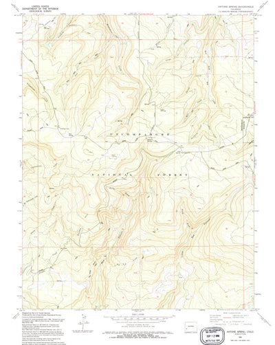United States Geological Survey Antone Spring, CO (1994, 24000-Scale) digital map