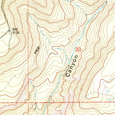 United States Geological Survey Antone Spring, CO (1994, 24000-Scale) digital map