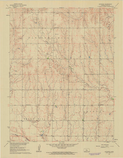 United States Geological Survey Antonino, KS (1961, 24000-Scale) digital map