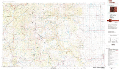 United States Geological Survey Antonito, CO-NM (1985, 100000-Scale) digital map