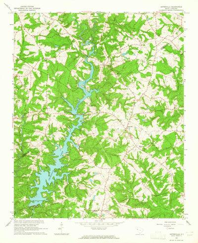 United States Geological Survey Antreville, SC (1964, 24000-Scale) digital map
