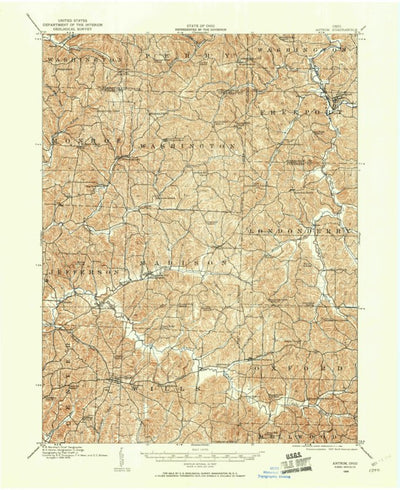 United States Geological Survey Antrim, OH (1909, 62500-Scale) digital map